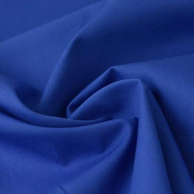 Tissu gabardine serge polyester coton coloris bleu royal serge oeko tex 1