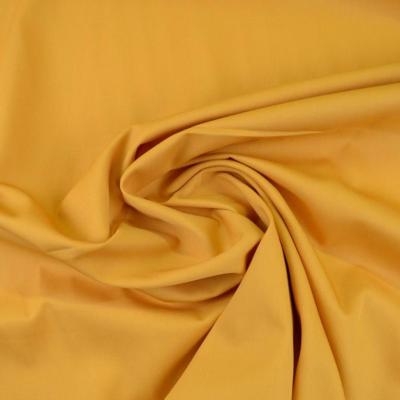 Tissu gabardine serge polyester coton coloris moutarde oeko tex 1